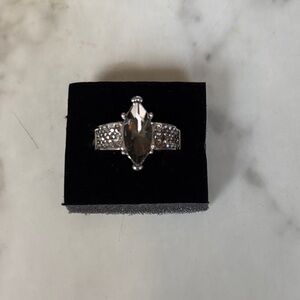 Silver Marquise Crystal Cocktail Ring - Women Jewelry